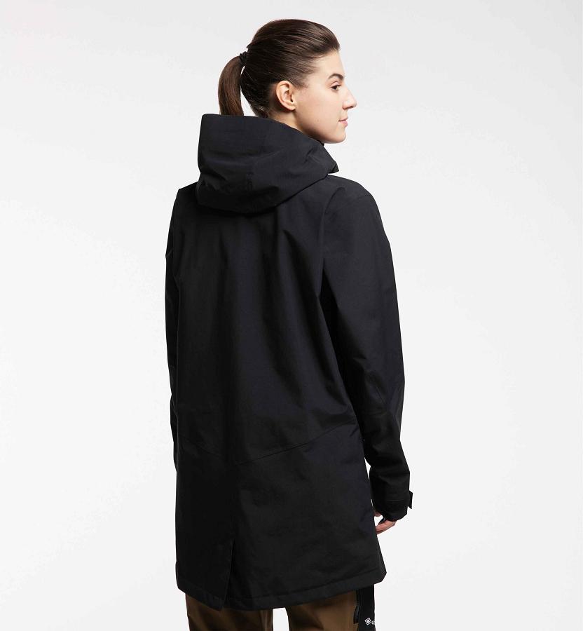 Haglöfs Womens Elation GTX Parka Black New Zealand 50238XMGV